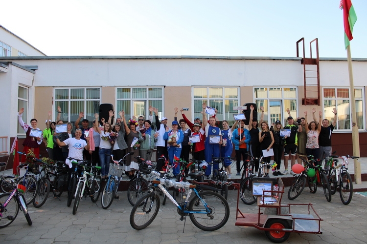 В Гомельском районе прошел велопробег #раЗАмБеларусь