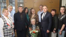 100 лет мужества и доблести: профактивисты Гомельщины поздравили легендарного ветерана с вековым юбилеем