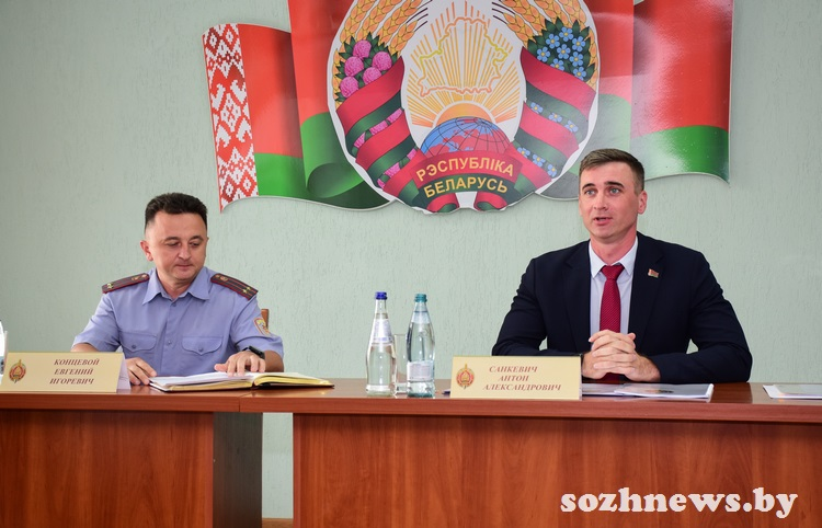 Гомельский РОВД посетил начальник управления идеологической работы МВД Республики Беларусь Антон Санкевич